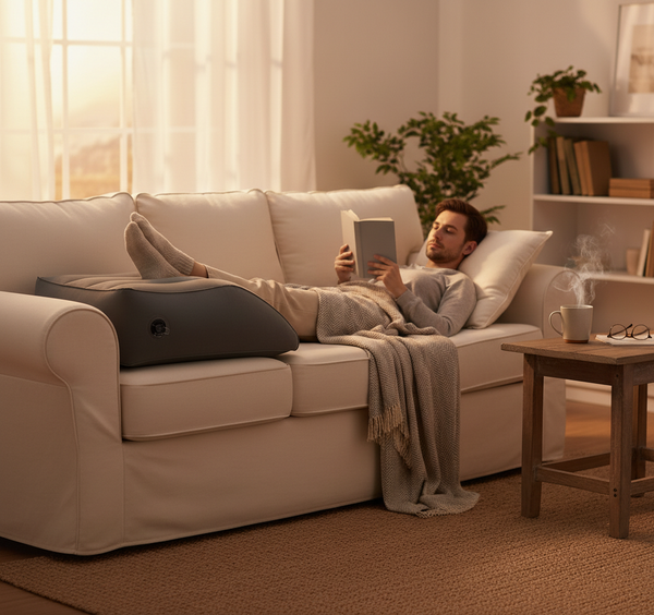 Uppblåsbar Benkudde för Avkoppling